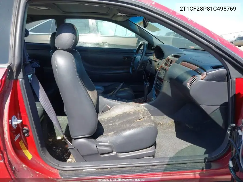 2001 Toyota Camry Solara Sle V6 VIN: 2T1CF28P81C498769 Lot: 42371723