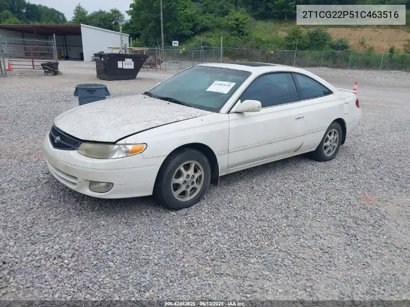 2001 Toyota Camry Solara Se VIN: 2T1CG22P51C463516 Lot: 42483620