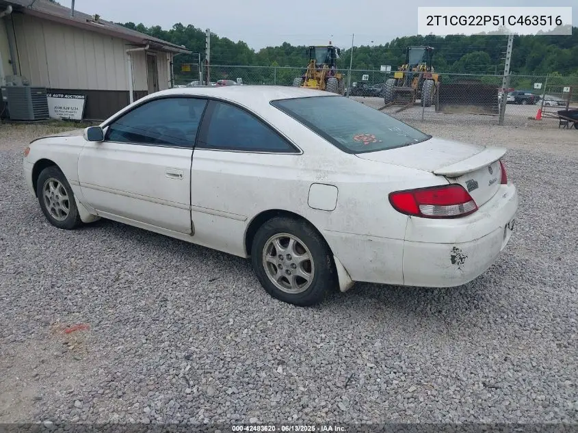 2001 Toyota Camry Solara Se VIN: 2T1CG22P51C463516 Lot: 42483620