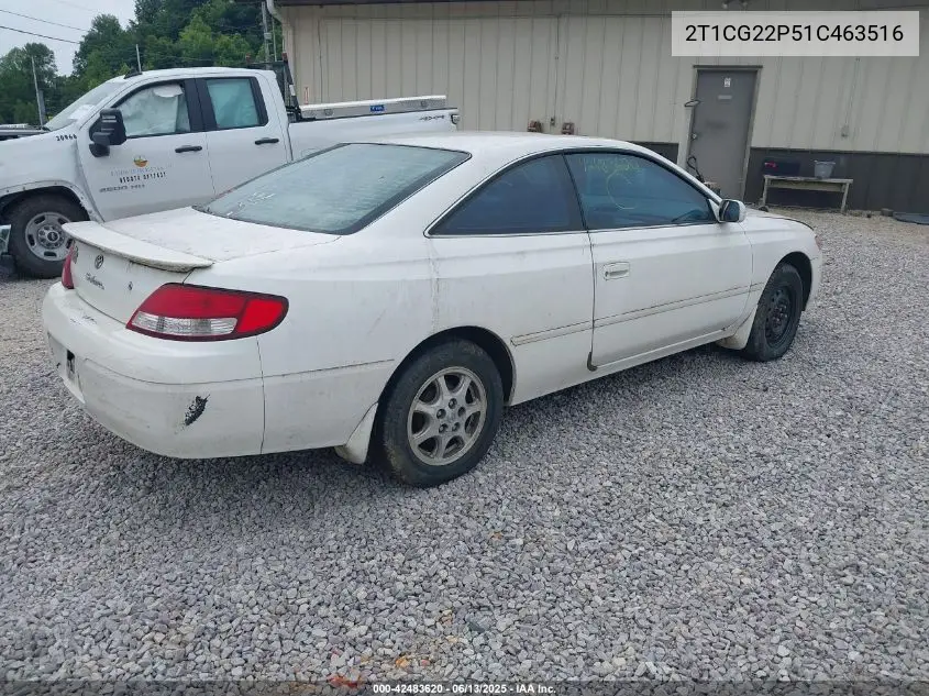 2001 Toyota Camry Solara Se VIN: 2T1CG22P51C463516 Lot: 42483620