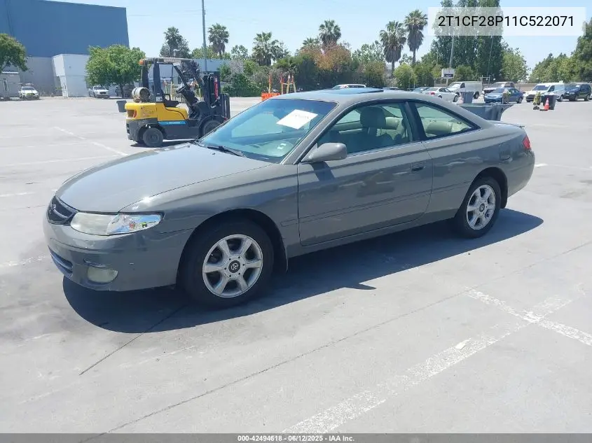 2001 Toyota Camry Solara Sle V6 VIN: 2T1CF28P11C522071 Lot: 42494618