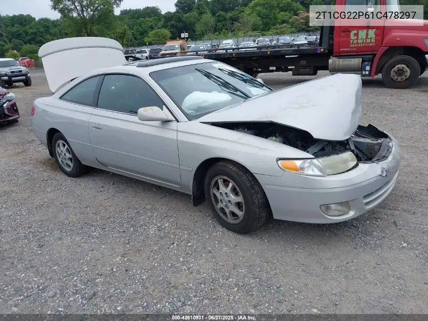 2001 Toyota Camry Solara Se VIN: 2T1CG22P61C478297 Lot: 42610931