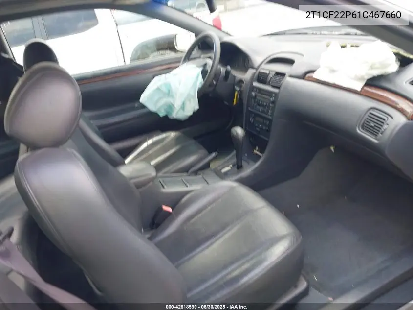 2001 Toyota Camry Solara Sle V6 VIN: 2T1CF22P61C467660 Lot: 42618590