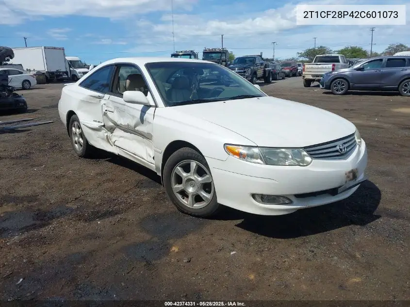 2002 Toyota Camry Solara Se V6 VIN: 2T1CF28P42C601073 Lot: 42374331