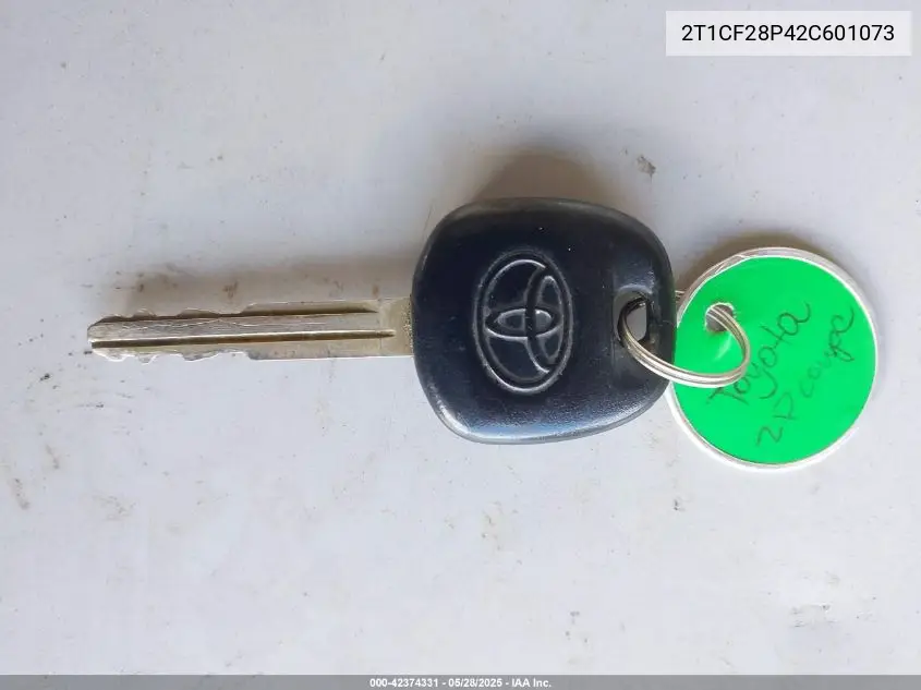 2002 Toyota Camry Solara Se V6 VIN: 2T1CF28P42C601073 Lot: 42374331