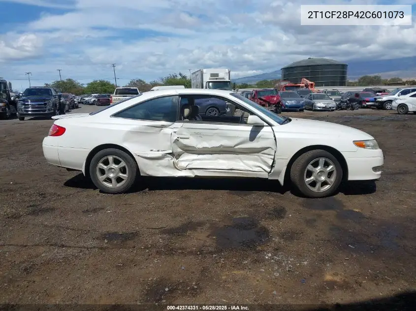 2002 Toyota Camry Solara Se V6 VIN: 2T1CF28P42C601073 Lot: 42374331