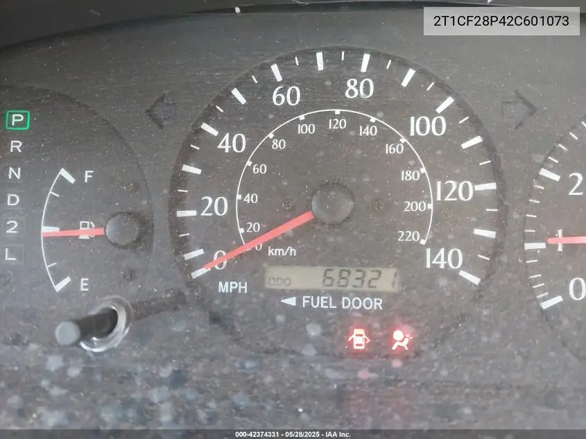 2002 Toyota Camry Solara Se V6 VIN: 2T1CF28P42C601073 Lot: 42374331