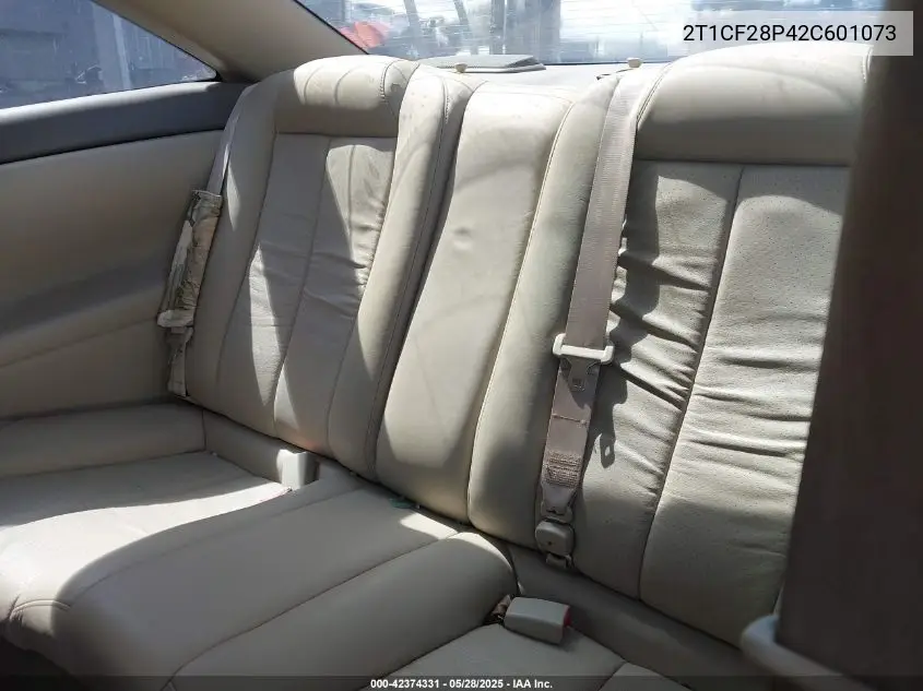 2002 Toyota Camry Solara Se V6 VIN: 2T1CF28P42C601073 Lot: 42374331