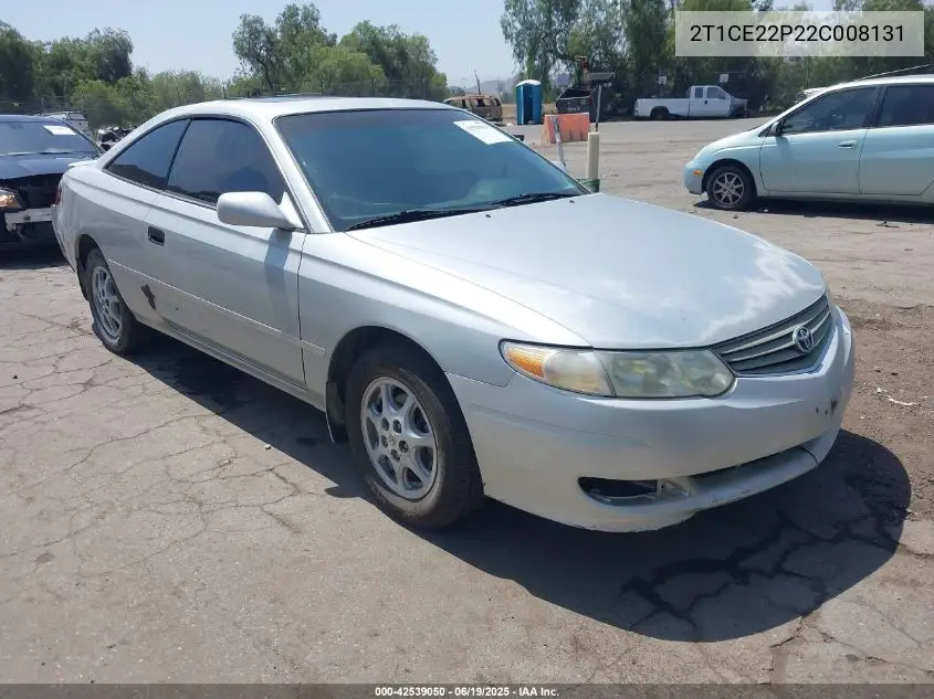 2002 Toyota Camry Solara Se VIN: 2T1CE22P22C008131 Lot: 42539050