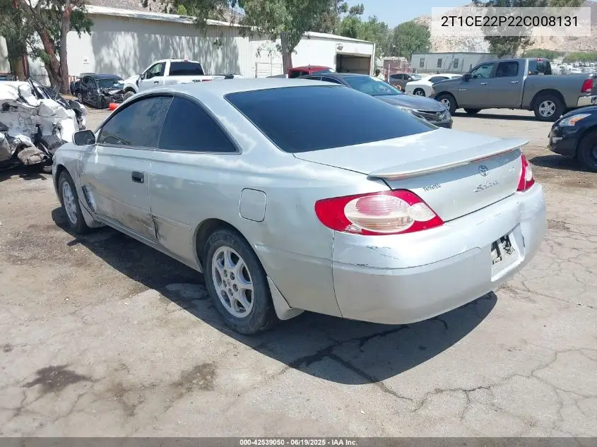 2002 Toyota Camry Solara Se VIN: 2T1CE22P22C008131 Lot: 42539050