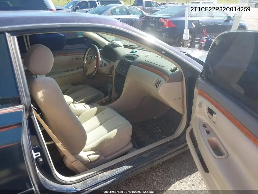 2002 Toyota Camry Solara Se VIN: 2T1CE22P32C014259 Lot: 42597460