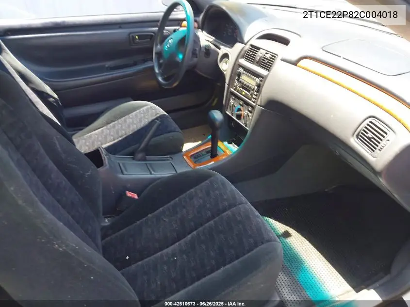 2002 Toyota Camry Solara Se VIN: 2T1CE22P82C004018 Lot: 42610673