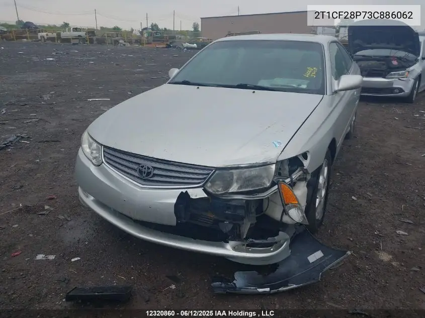 2003 Toyota Solara VIN: 2T1CF28P73C886062 Lot: 12320860