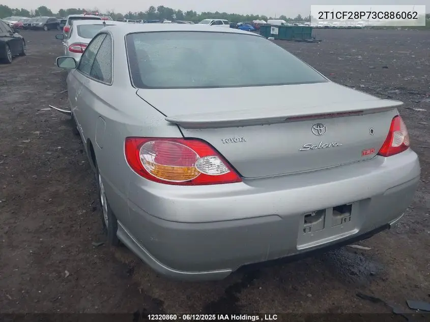 2003 Toyota Solara VIN: 2T1CF28P73C886062 Lot: 12320860