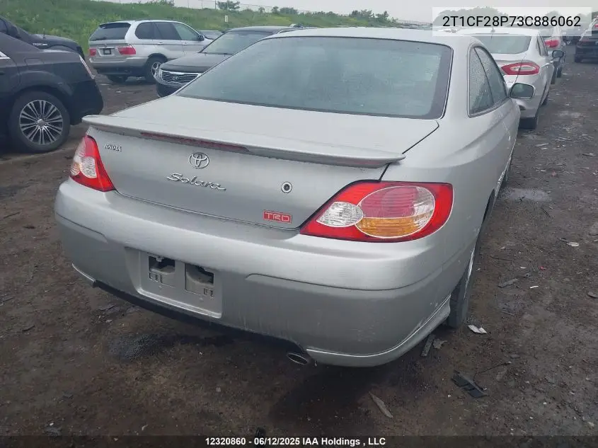 2003 Toyota Solara VIN: 2T1CF28P73C886062 Lot: 12320860