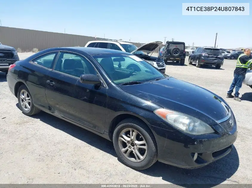 2004 Toyota Camry Solara Se VIN: 4T1CE38P24U807843 Lot: 42553818