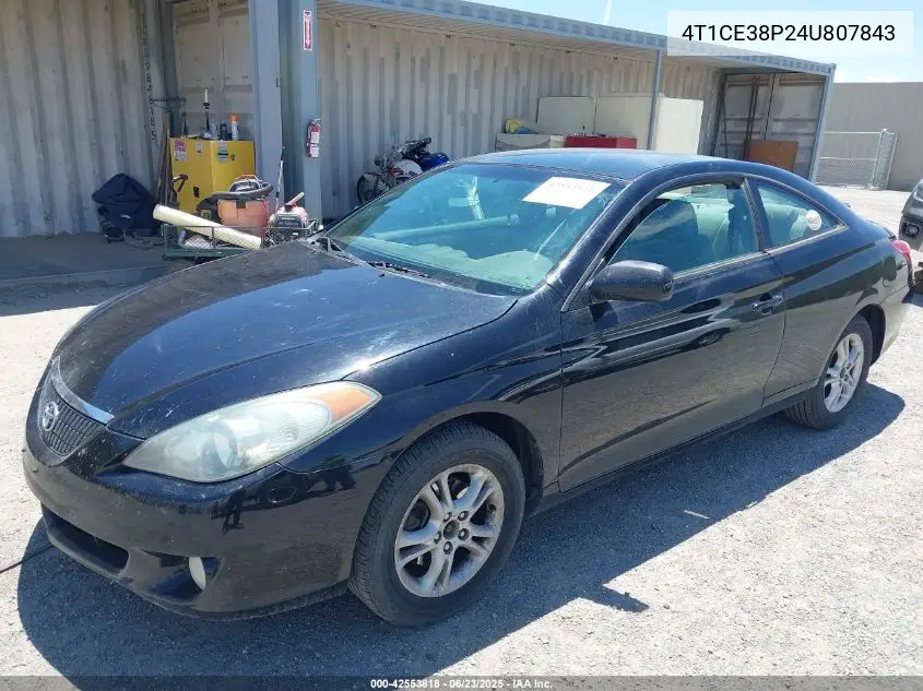 2004 Toyota Camry Solara Se VIN: 4T1CE38P24U807843 Lot: 42553818