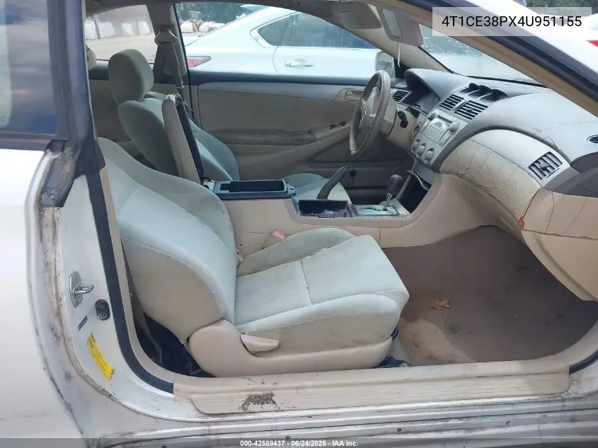 2004 Toyota Camry Solara Se VIN: 4T1CE38PX4U951155 Lot: 42588437