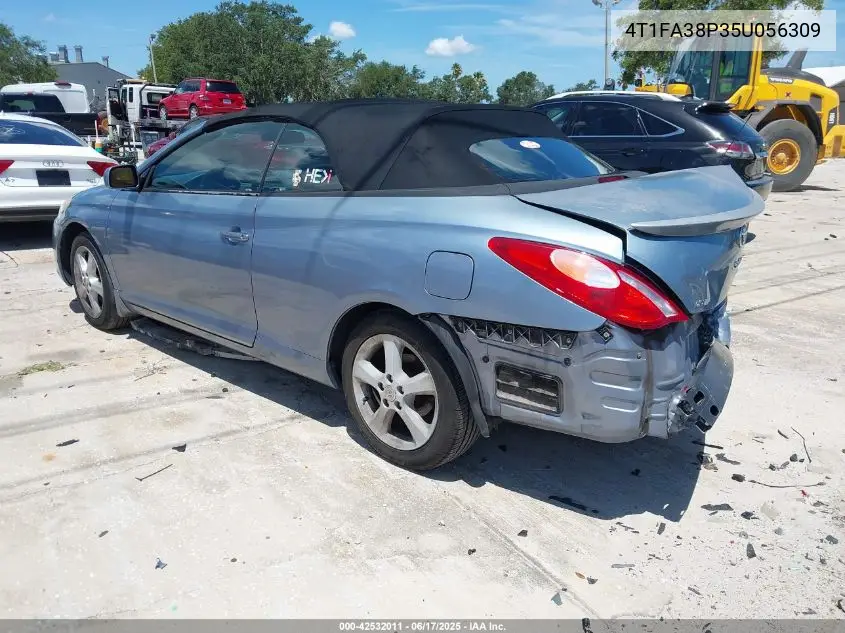 2005 Toyota Camry Solara Sle VIN: 4T1FA38P35U056309 Lot: 42532011