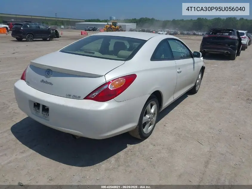 2005 Toyota Camry Solara Sle V6 VIN: 4T1CA30P95U056040 Lot: 42548821