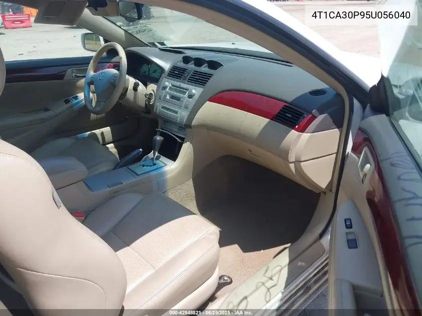 2005 Toyota Camry Solara Sle V6 VIN: 4T1CA30P95U056040 Lot: 42548821