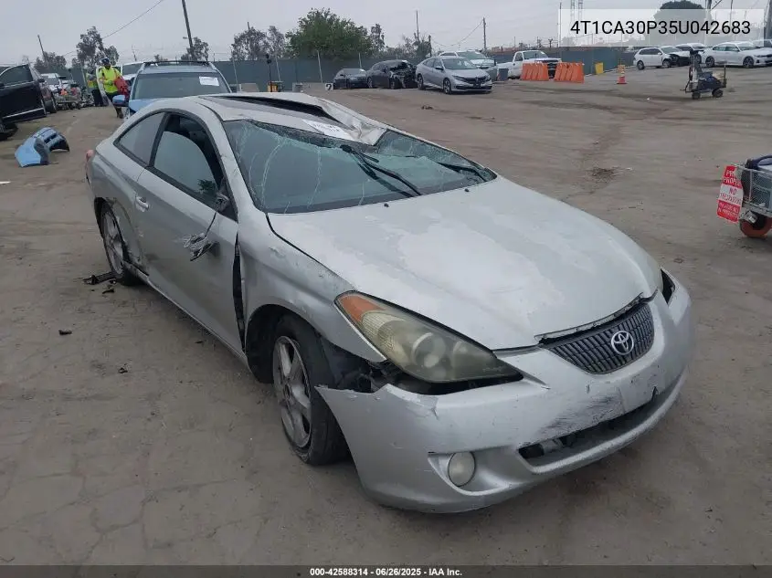 2005 Toyota Camry Solara Sle V6 VIN: 4T1CA30P35U042683 Lot: 42588314