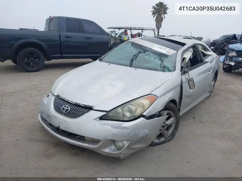 2005 Toyota Camry Solara Sle V6 VIN: 4T1CA30P35U042683 Lot: 42588314