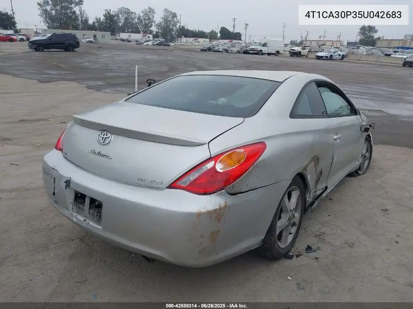 2005 Toyota Camry Solara Sle V6 VIN: 4T1CA30P35U042683 Lot: 42588314
