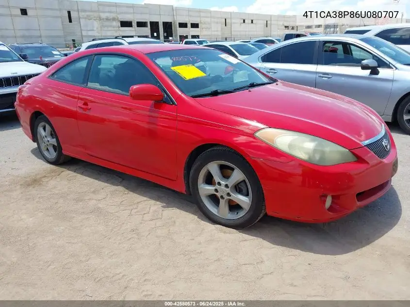 4T1CA38P86U080707 2006 Toyota Camry Solara Se Sport V6