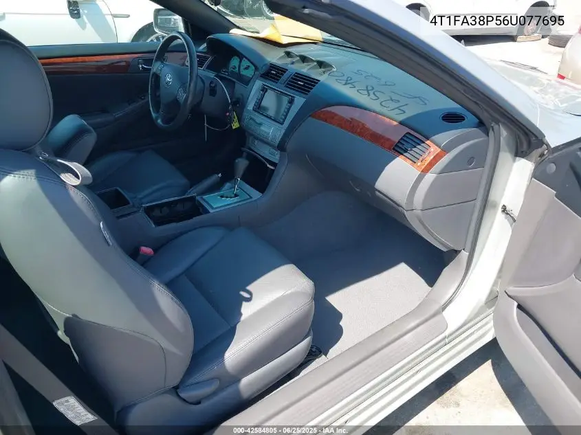 2006 Toyota Camry Solara Sle VIN: 4T1FA38P56U077695 Lot: 42584805