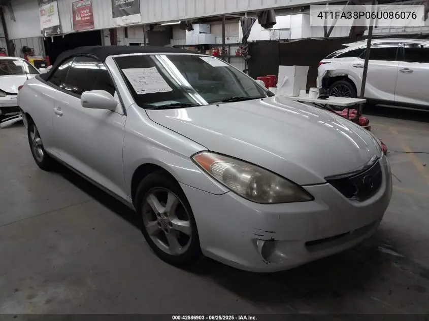 2006 Toyota Camry Solara Se VIN: 4T1FA38P06U086076 Lot: 42586903