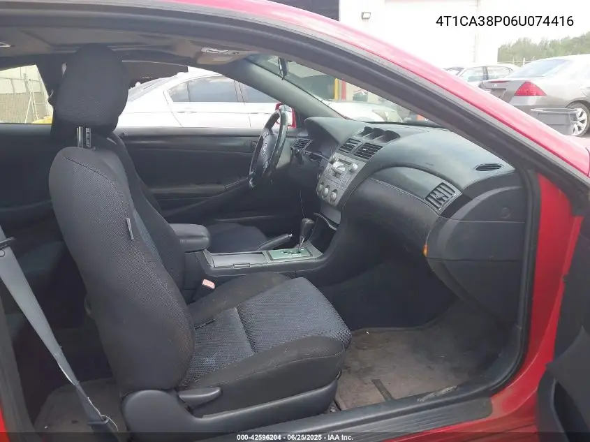 2006 Toyota Camry Solara Se Sport V6 VIN: 4T1CA38P06U074416 Lot: 42596204