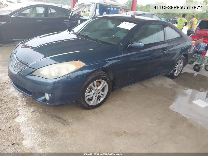 2006 Toyota Camry Solara Se VIN: 4T1CE38P86U617872 Lot: 42616092