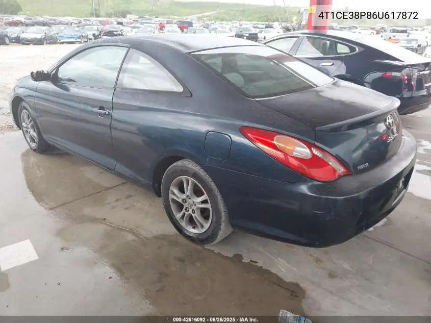 2006 Toyota Camry Solara Se VIN: 4T1CE38P86U617872 Lot: 42616092
