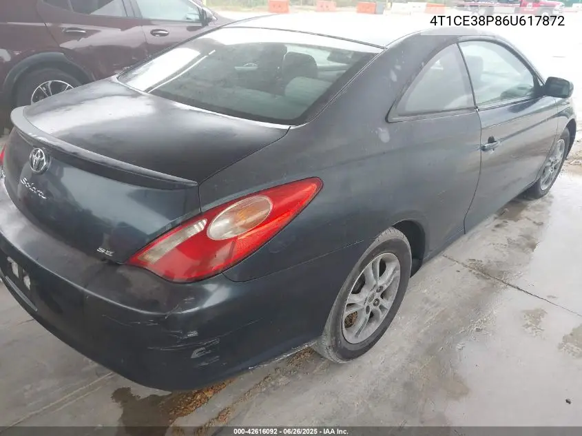 2006 Toyota Camry Solara Se VIN: 4T1CE38P86U617872 Lot: 42616092