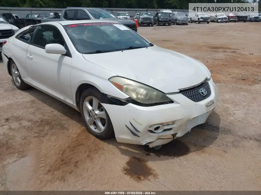 2007 Toyota Camry Solara Sle V6 VIN: 4T1CA30PX7U120413 Lot: 42611555
