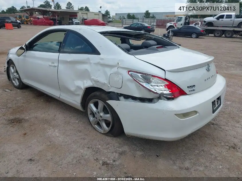 2007 Toyota Camry Solara Sle V6 VIN: 4T1CA30PX7U120413 Lot: 42611555