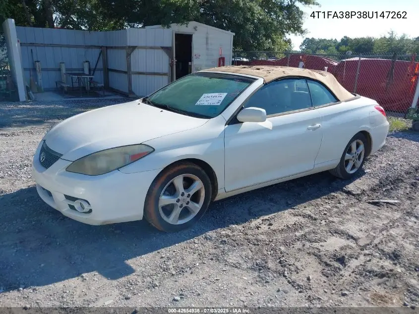 2008 Toyota Camry Solara Sle VIN: 4T1FA38P38U147262 Lot: 42654936