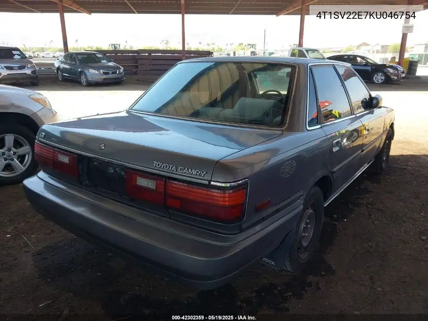 1989 Toyota Camry Le VIN: 4T1SV22E7KU046754 Lot: 42302359
