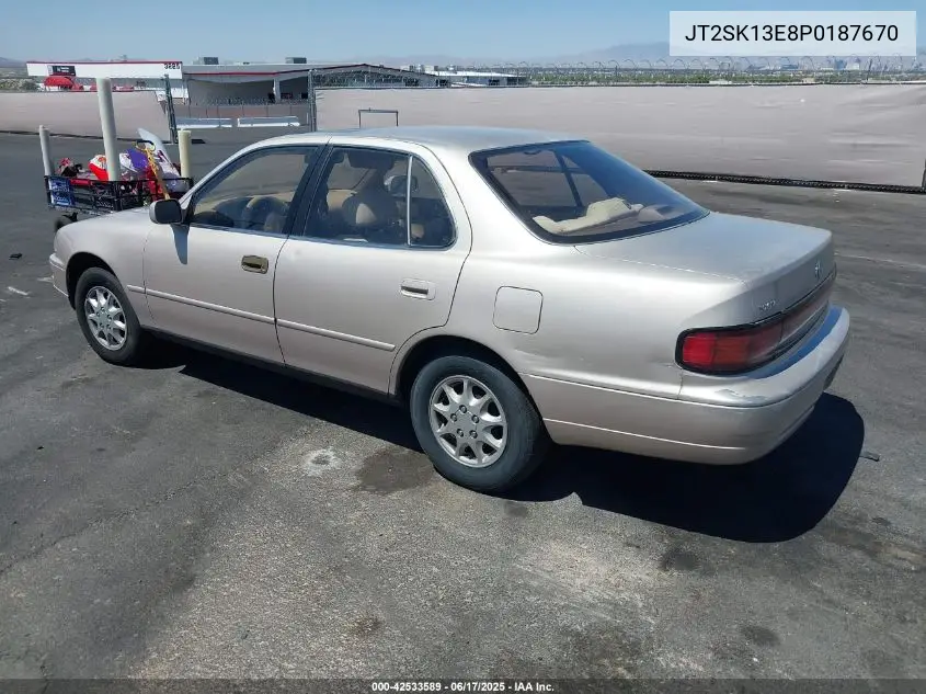 1993 Toyota Camry Xle VIN: JT2SK13E8P0187670 Lot: 42533589