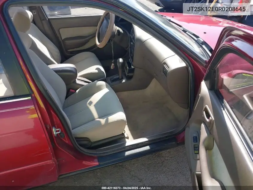 1994 Toyota Camry Le VIN: JT2SK12E0R0208645 Lot: 42116373