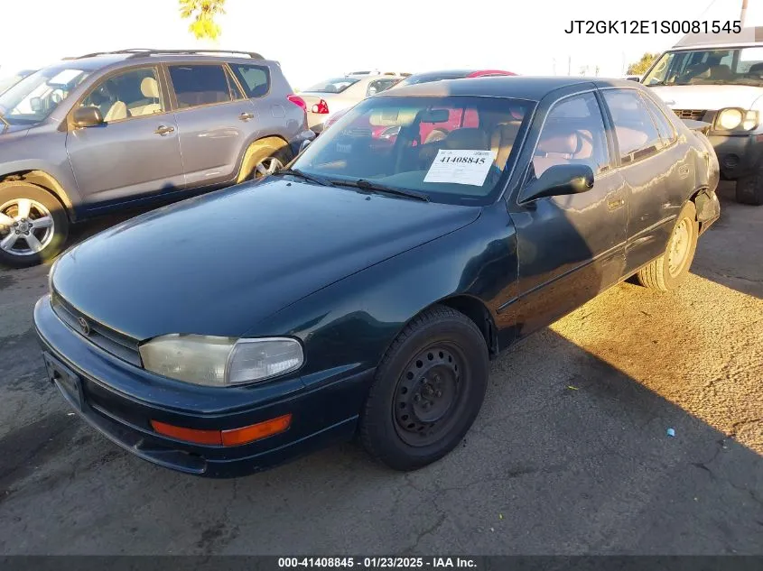 1995 Toyota Camry Le VIN: JT2GK12E1S0081545 Lot: 41408845