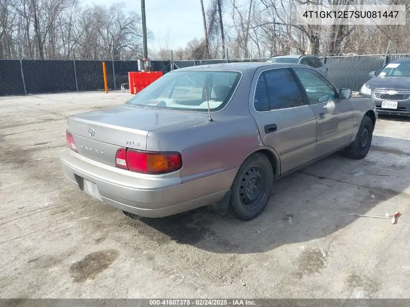 1995 Toyota Camry Le VIN: 4T1GK12E7SU081447 Lot: 41607375