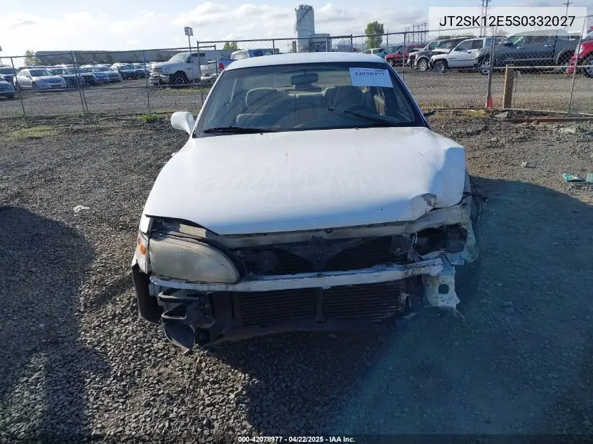 1995 Toyota Camry Le VIN: JT2SK12E5S0332027 Lot: 42078977