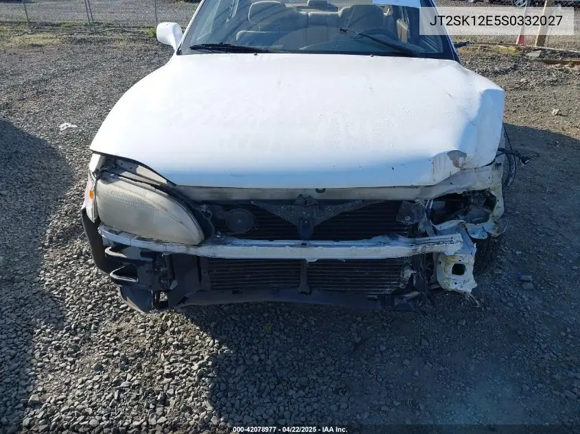 1995 Toyota Camry Le VIN: JT2SK12E5S0332027 Lot: 42078977