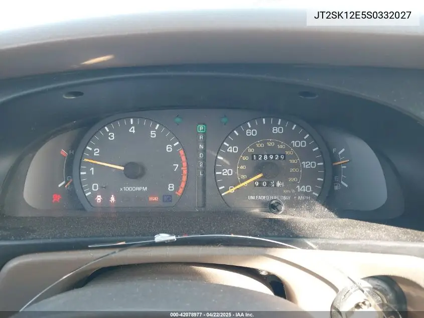 1995 Toyota Camry Le VIN: JT2SK12E5S0332027 Lot: 42078977