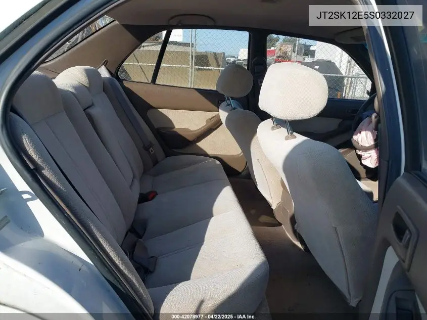 1995 Toyota Camry Le VIN: JT2SK12E5S0332027 Lot: 42078977