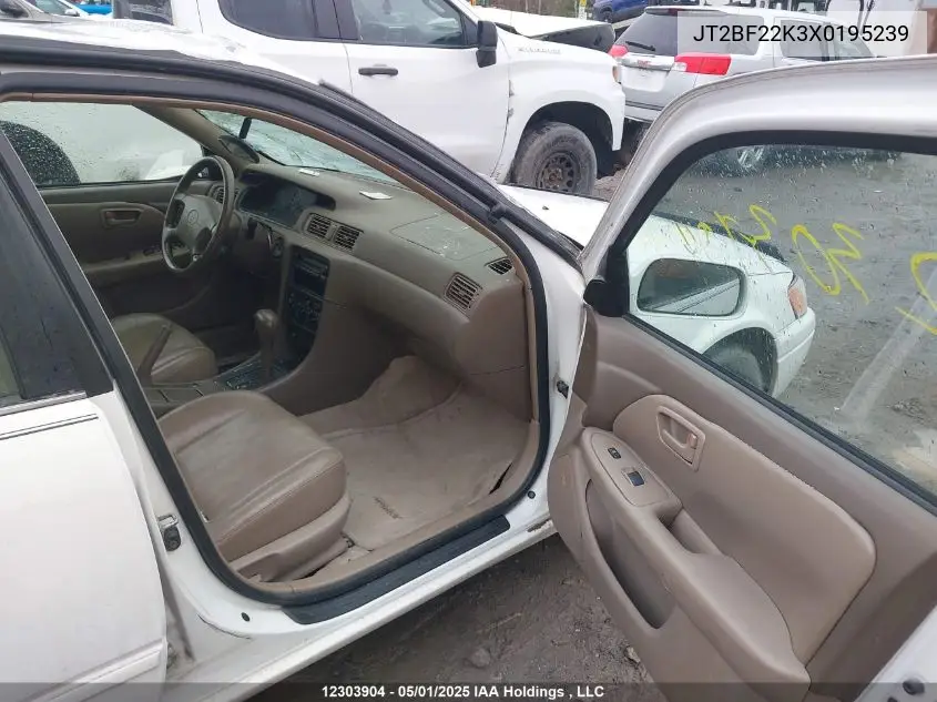 1999 Toyota Camry Le/Xle VIN: JT2BF22K3X0195239 Lot: 12303904