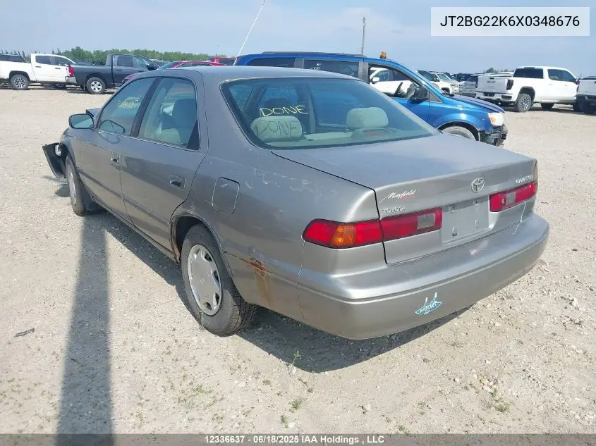 1999 Toyota Camry Le/Xle VIN: JT2BG22K6X0348676 Lot: 12336637