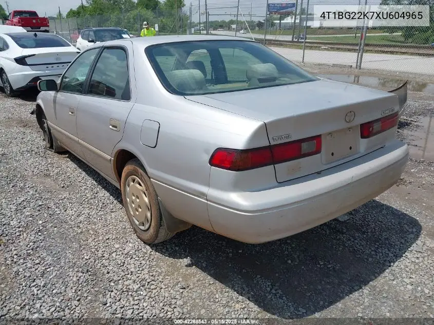 1999 Toyota Camry Le VIN: 4T1BG22K7XU604965 Lot: 42268543